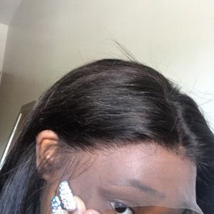 Lace frontal wig.